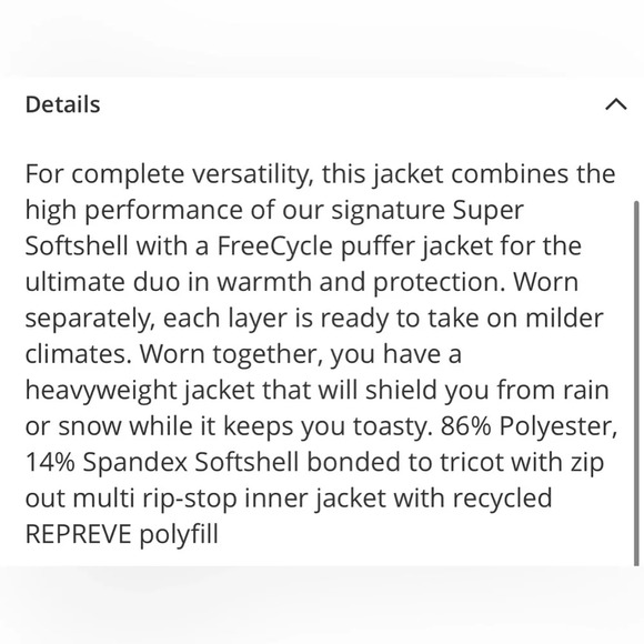 Men’s Free Country Freecycle Montage 3-in-1 Jacket Size L NWT - Picture 2 of 8